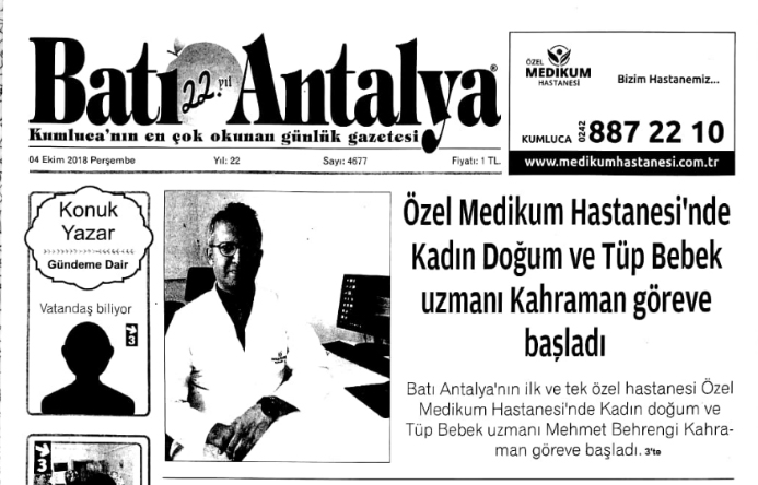 Kadın Hastalıkları ve Doğum Uzmanı göreve başladı