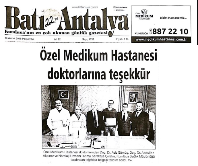 Doktorlarımıza teşekkür