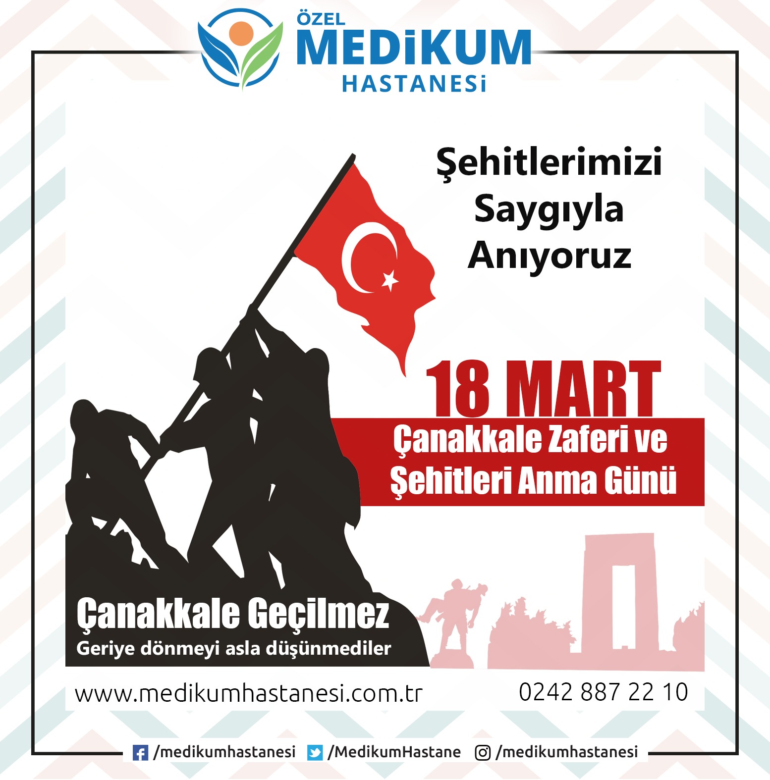 Şehitlerimizi Saygıyla Anıyoruz